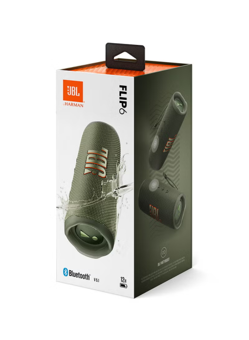 jbl-flip-6-green-e1748508517590 JBL Flip 6 Wireless Bluetooth Speaker Green- EU - Image 1
