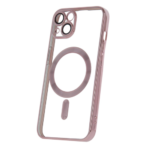 Clear Case with Rose Gold MagSafe for iPhone 17 Pro