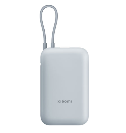 xiaomi-powerbank-10000mah-ice-blue-e1751993089624 Xiaomi PowerBank 10.000mAh Ice Blue (Intergrated Cable) BHR9073GL- EU - Image 1