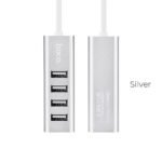 HOCO USB HUB 2.0, 4 PORT, ΚΑΙ ΦΟΡΤΙΣΗ, HB1, ΑΣΗΜΙ