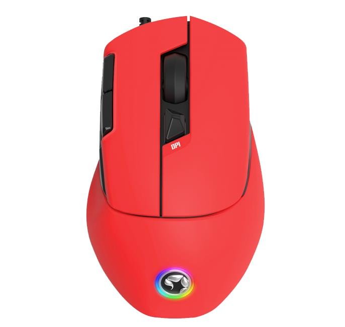 14905 MARVO M428 ΕΝΣΥΡΜΑΤΟ GAMING ΠΟΝΤΙΚΙ, 4800DPI 7 ΠΡΟΓΡ. ΠΛΗΚΤΡΑ, ΚΟΚΚΙΝΟ - Image 1