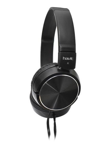 15536 HAVIT H2178 ΑΚΟΥΣΤΙΚΑ ΜΕ ΜΙΚΡΟΦΩΝΟ, ΠΛΑΚΕ ΚΑΛΩΔΙΟ, ΜΑΥΡΟ - Image 1