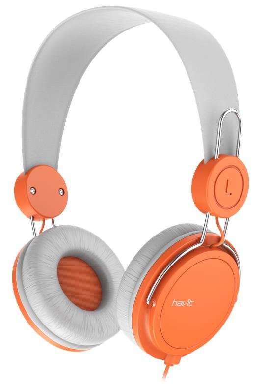 17483 HAVIT ΑΚΟΥΣΤΙΚΑ HV-H2198d, ΔΙΧΡΩΜΑ ΓΚΡΙ/ΠΟΡΤΟΚΑΛΙ - Image 1