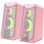 HAVIT SK202  ΗΧΕΙΑ 2.0, USB 2.0, ΜΕ LED, ΡΟΖ