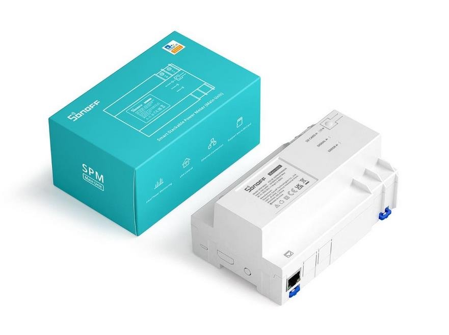 19340 SONOFF ΜΟΝΑΔΑ ΠΑΡΑΚΟΛΟΥΘΗΣΗΣ ΚΑΤΑΝΑΛΩΣΗΣ SPM-Main ΓΙΑ ΠΙΝΑΚΑ, 32 RELAY, 20A/ ΚΑΝΑΛΙ, 128 ΚΑΝΑΛΙΑ - Image 1