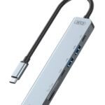 XO HUB008 7 in 1 USB-C Docking Station με HDMI 4K + PD