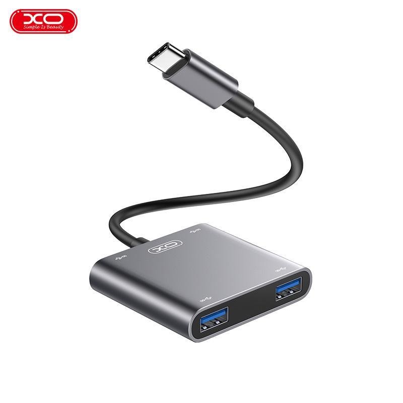 21326 XO HUB012B 4 in 1 TYPE-C, 4x USB 3.0 - Image 1