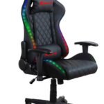 XTRIKE-ME GC907 ΚΑΡΕΚΛΑ GAMING ΜΑΥΡH ΜΕ LED ΦΩΤΙΣΜΟ