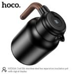HOCO HJD13A COOL TEA, ΤΣΑΓΙΕΡΑ ΜΕ ΦΙΛΤΡΟ ΓΙΑ ΤΣΑΙ ΜΕ ΨΗΦΙΑΚΟ ΘΕΡΜΟΜΕΤΡΟ, 1.5Lt, ΜΑΥΡΗ