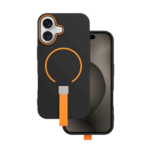 A. Black Case with Orange Loop and MagSafe for Samsung Galaxy A57
