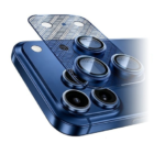MLK+ Blue Camera Protector Tempered Glass with Frame for iPhone 17 Pro Max