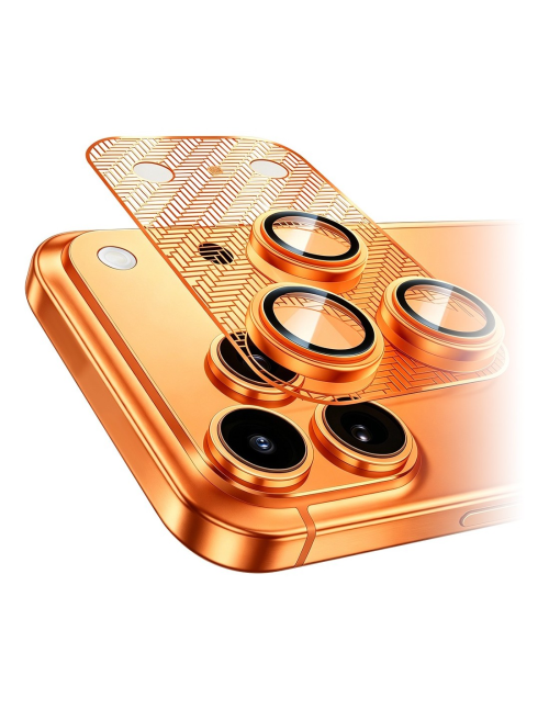 camera-tempered-glass-with-grips-e1787222323818 MLK+ Orange Camera Protector Tempered Glass with Frame for iPhone 17 Pro - Image 1