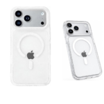 ObaStyle Clear White Silver Case with MagSafe for iPHONE 17 Pro