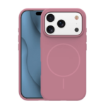 Velvet Dusty Pink Case with MagSafe for iPhone 15